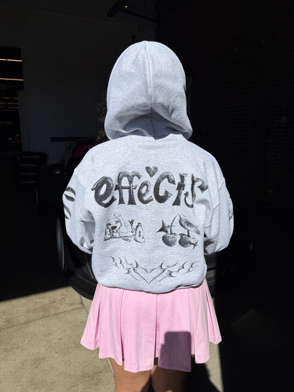 Women's SketchBook Cropped Zip-Up Hoodie