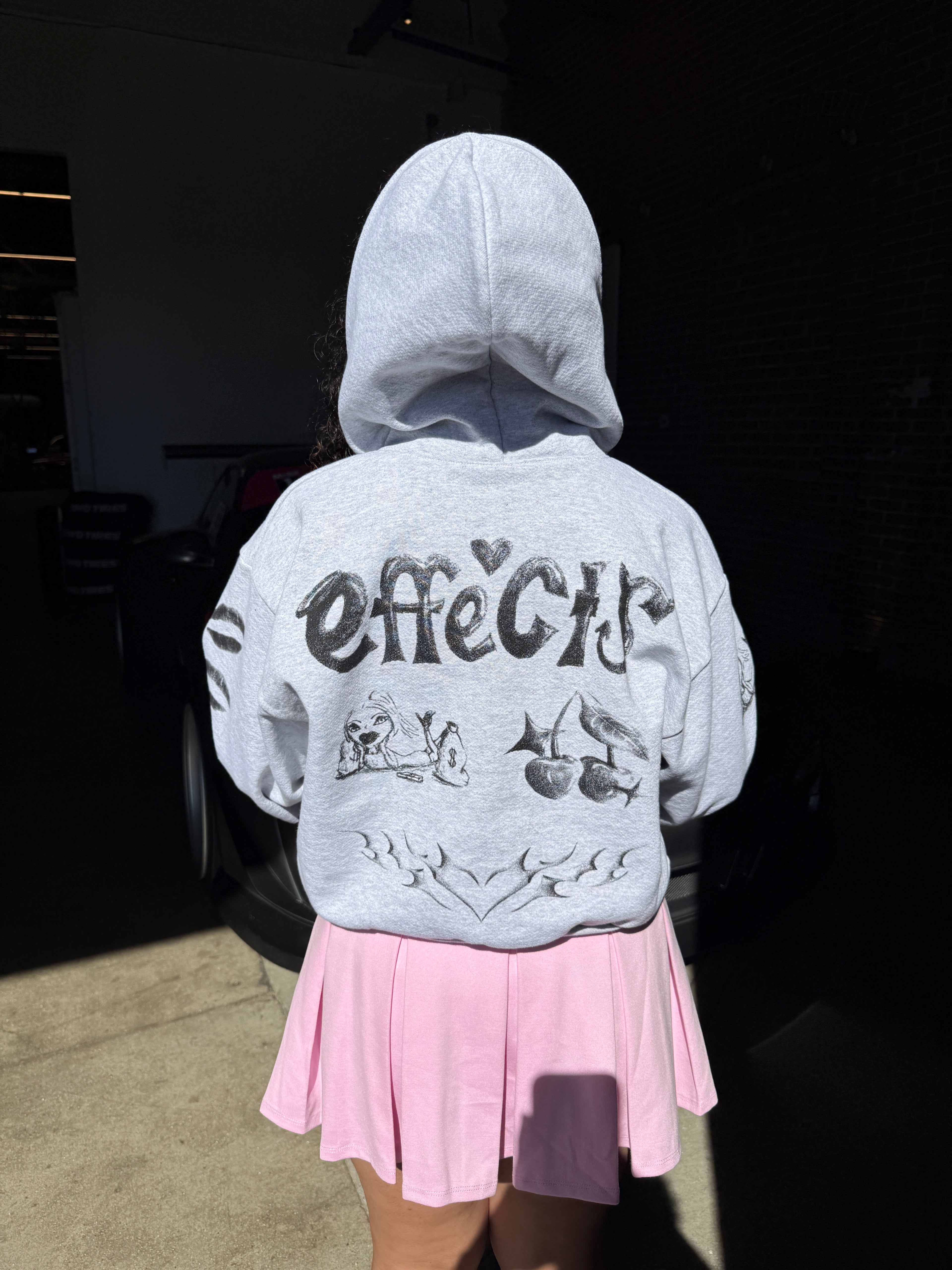 Women's SketchBook Cropped Zip-Up Hoodie