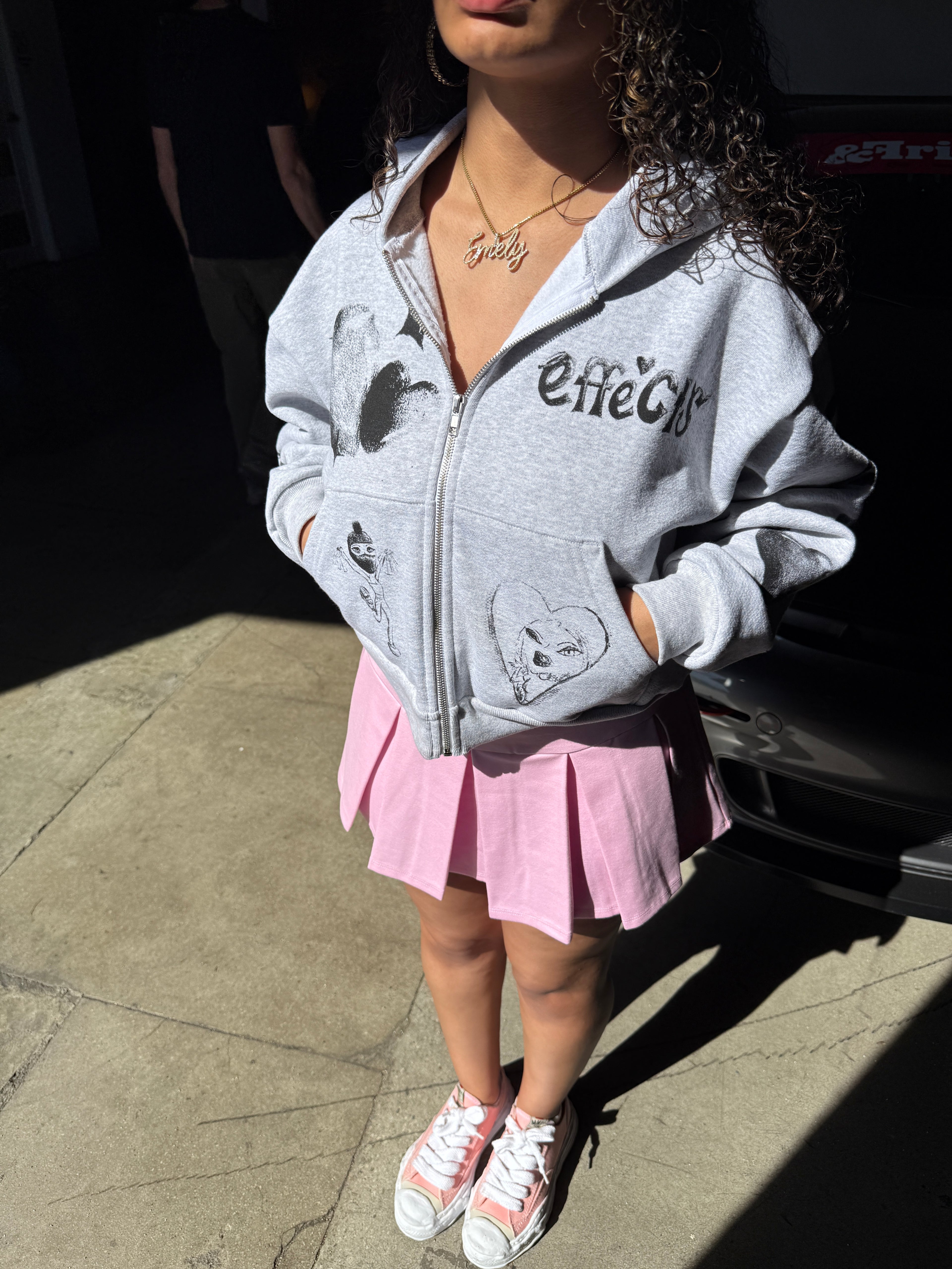 Women's SketchBook Cropped Zip-Up Hoodie