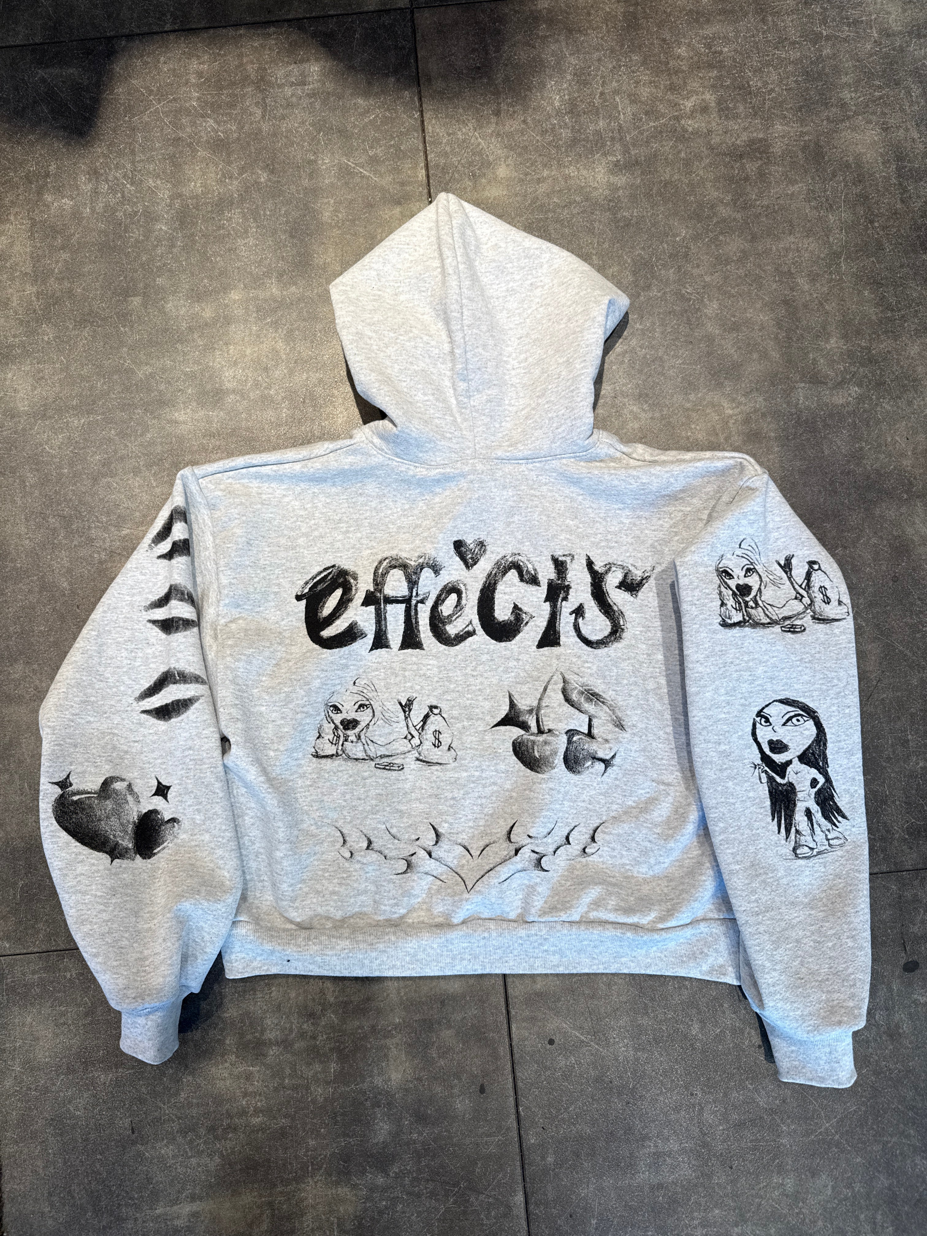 Women's SketchBook Cropped Zip-Up Hoodie
